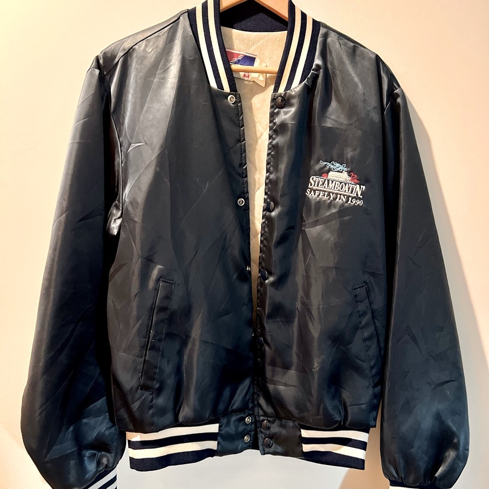 VINTAGE Unisex Steamboat Bomber Jacket - M